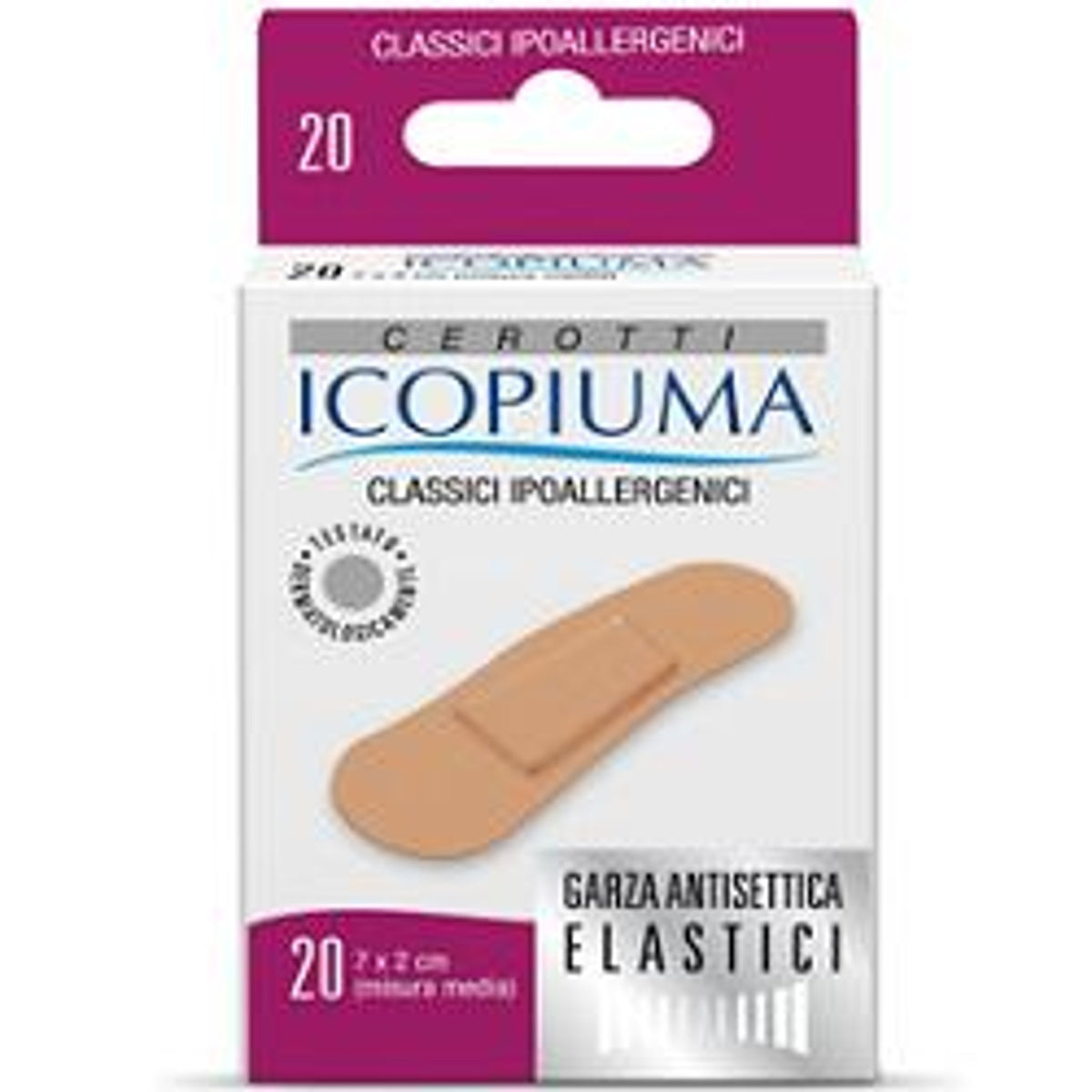 Icopiuma Pansement Classique Moyen 20 Pièces