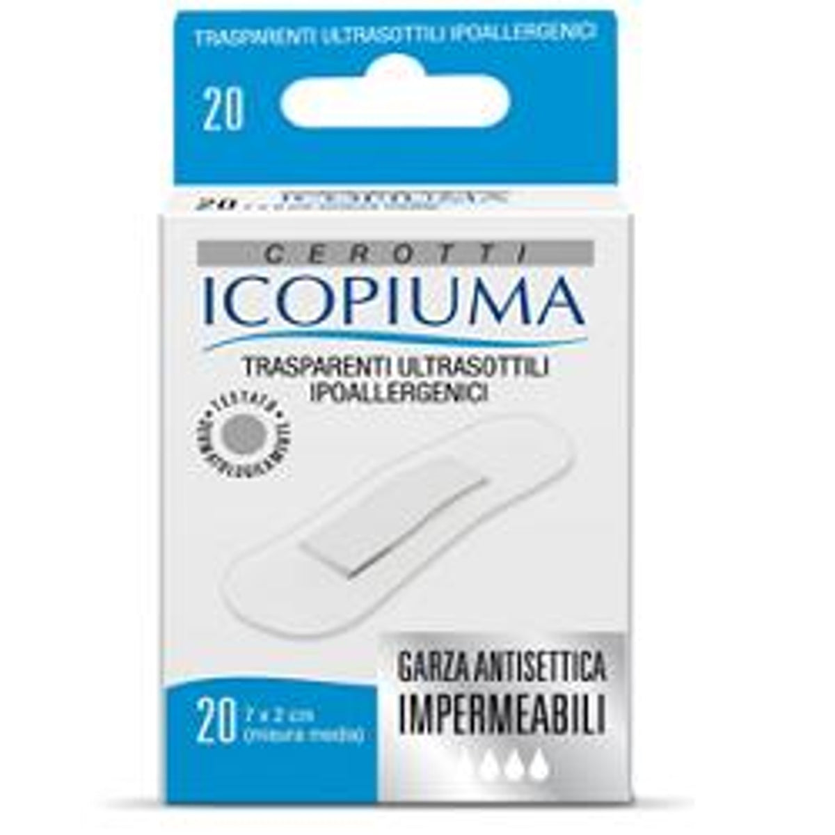 Icopiuma Pansement Transparent Moyen 20 Pièces