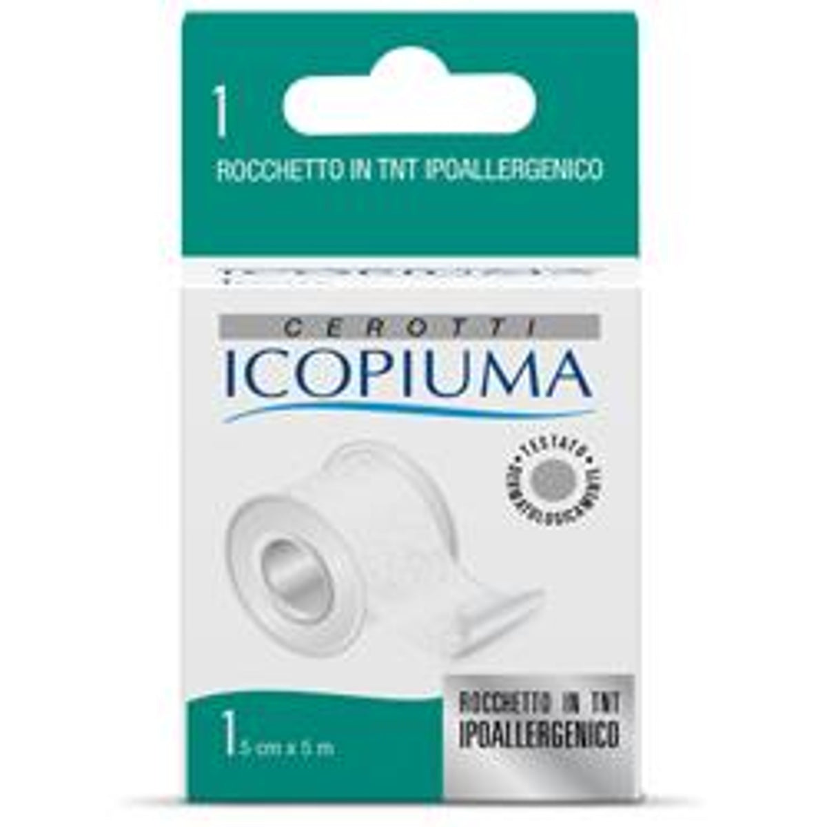 Icopiuma Sparadrap en Bobine Tissu Non Tissé 5X500 Cm