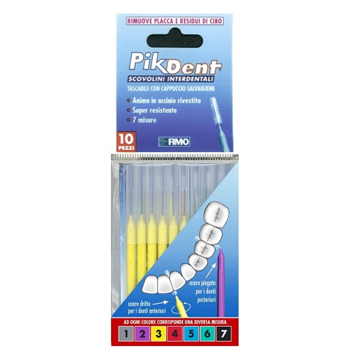 Pikdent Toothpick 3 Yellow 10 Pieces