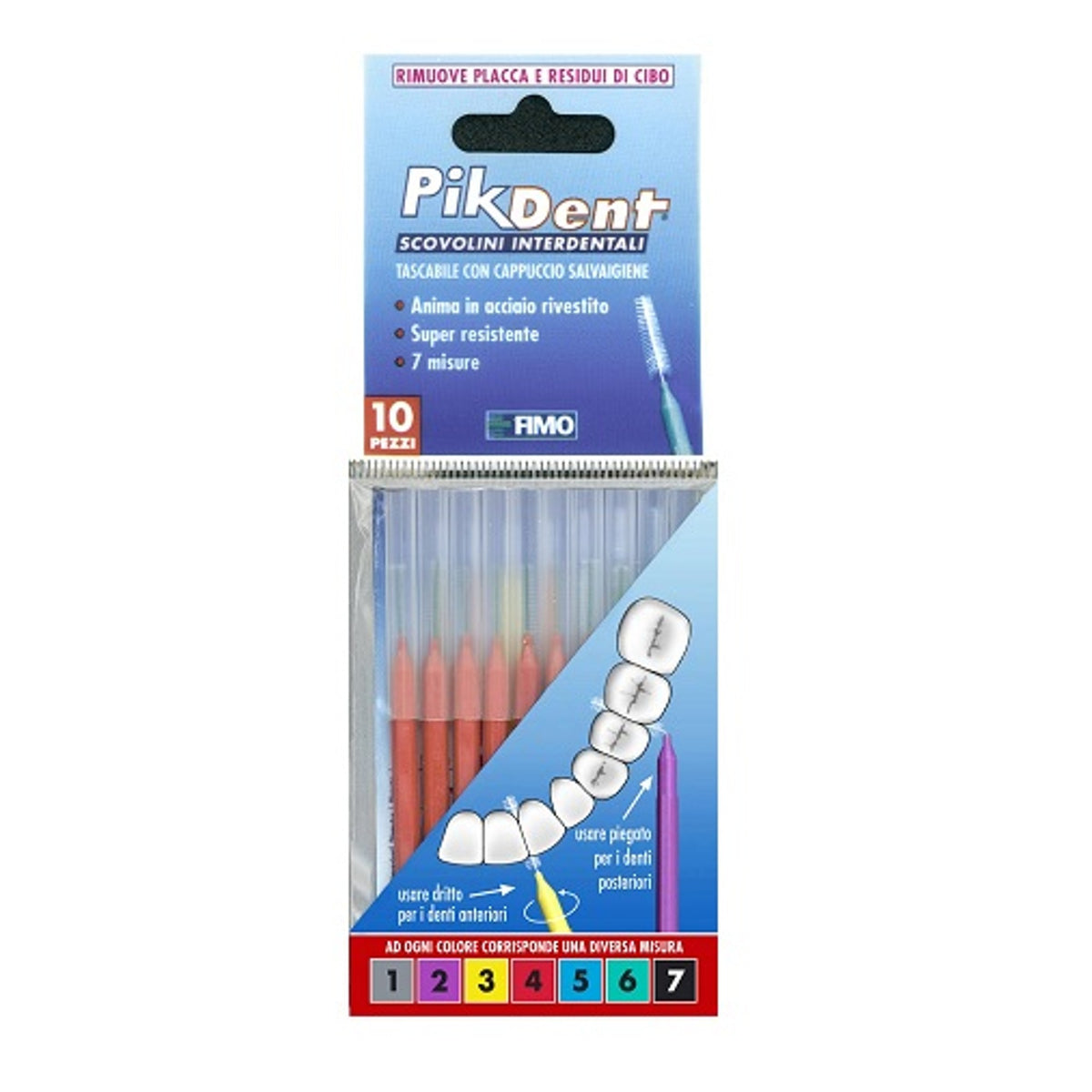 Pikdent Toothpick 4 Red 10 Pieces