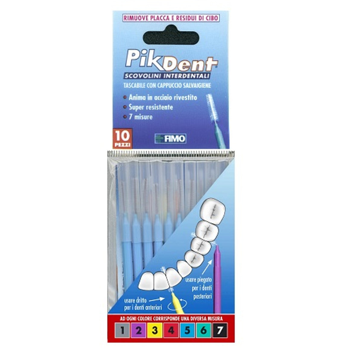 Pikdent Toothpick 5 Light Blue 10 Pieces