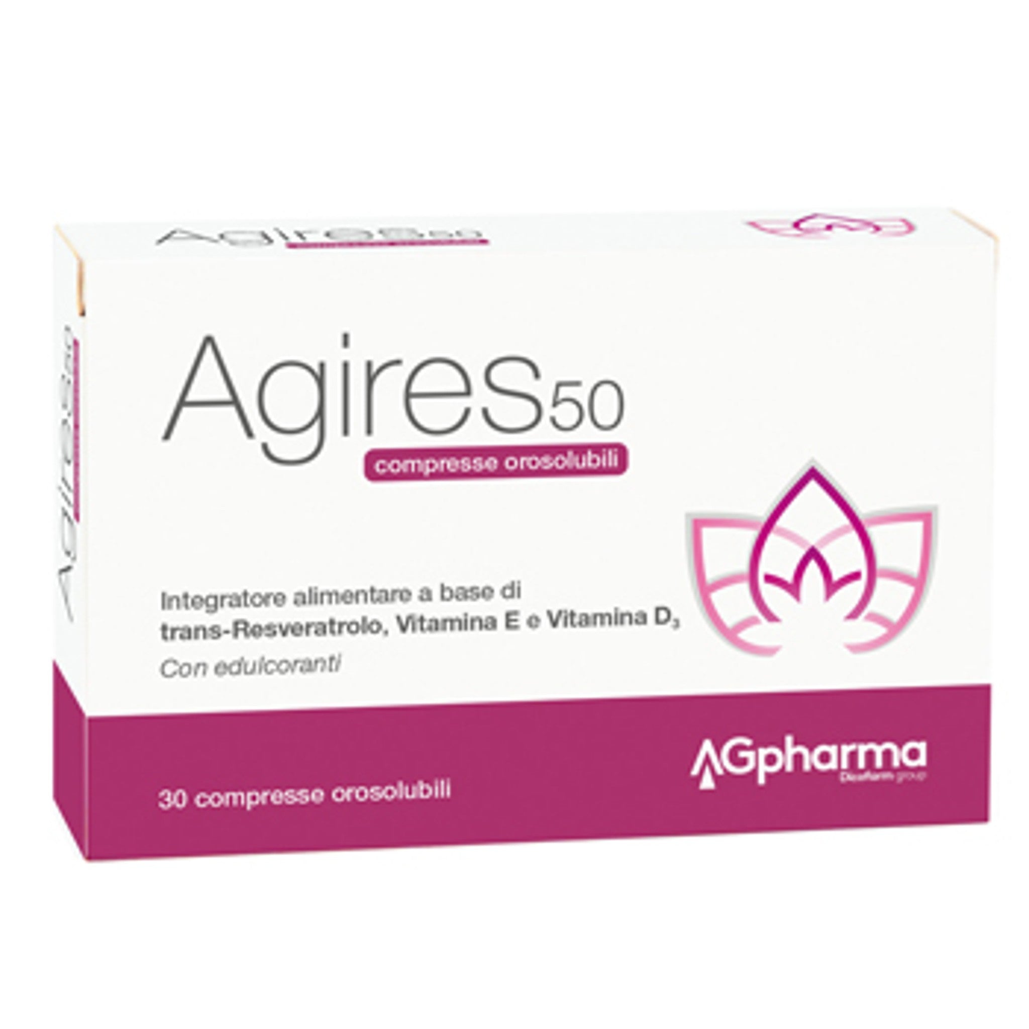 Agires 50 30 Compresse Orosolubili Scatola 5,4 G