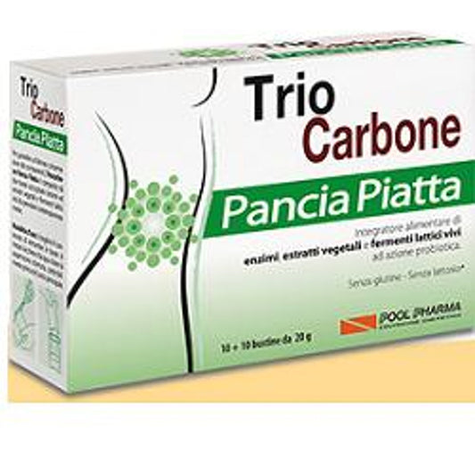 Triocarbone Pancia Piatta 10 Bustine Bipartite 4 G