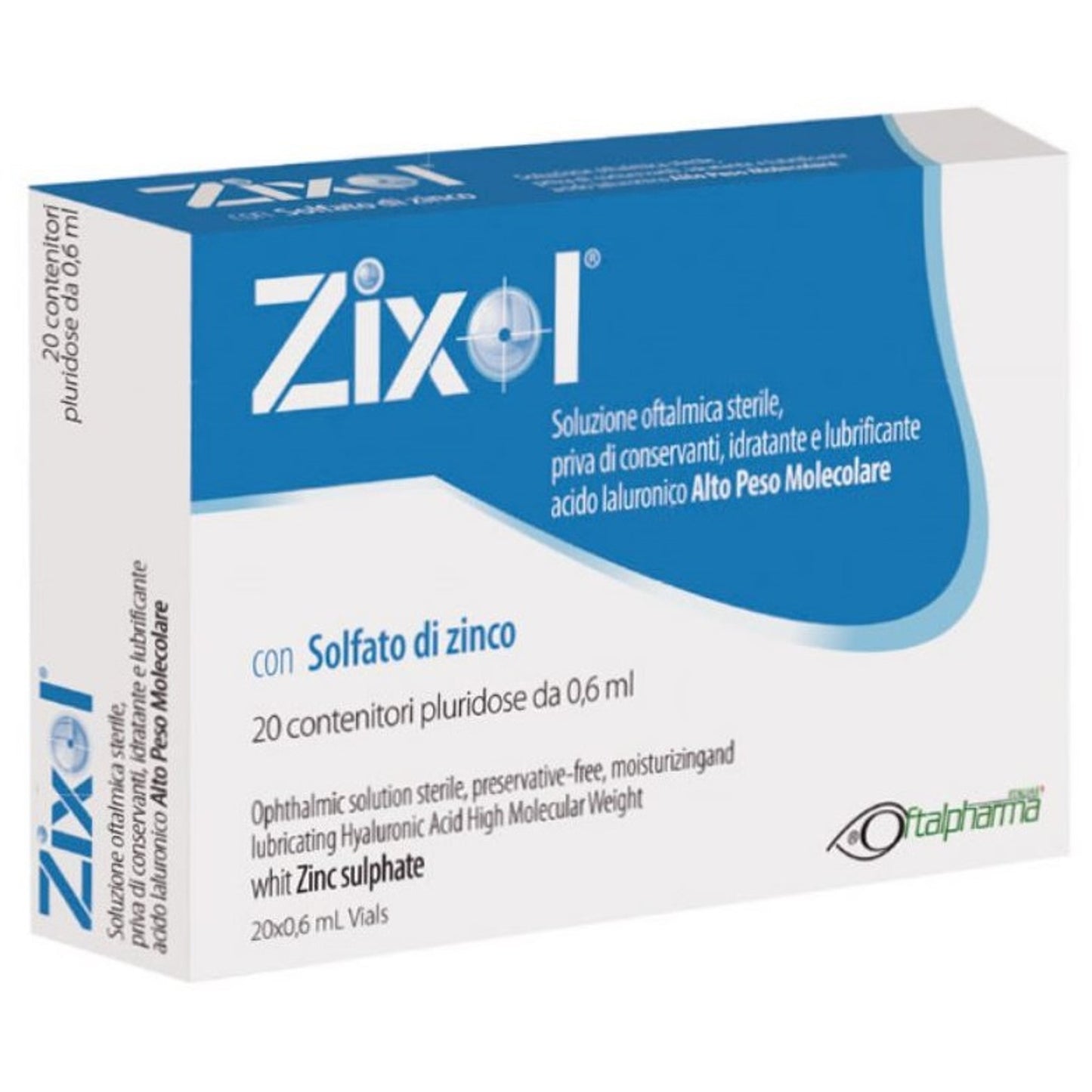 Gocce Oculari Zixol 20 Flaconcini 0,6 Ml