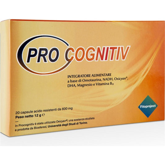 Procognitiv 20 Capsule Acido Resistenti Vegetali Da 600 Mg