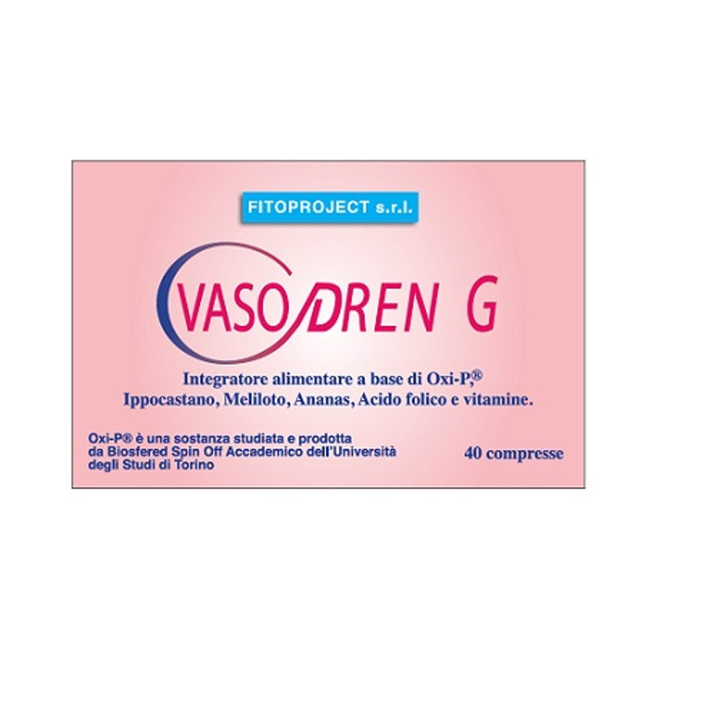 Vasodren G 40 Compresse Da 900 Mg