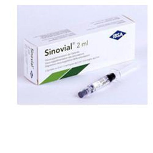 Siringa Intra-Articolare Sinovial 16 Acido Ialuronico Sale Sodico 0,8% 16Mg/2Ml 2Ml + Ago 21 Gauge