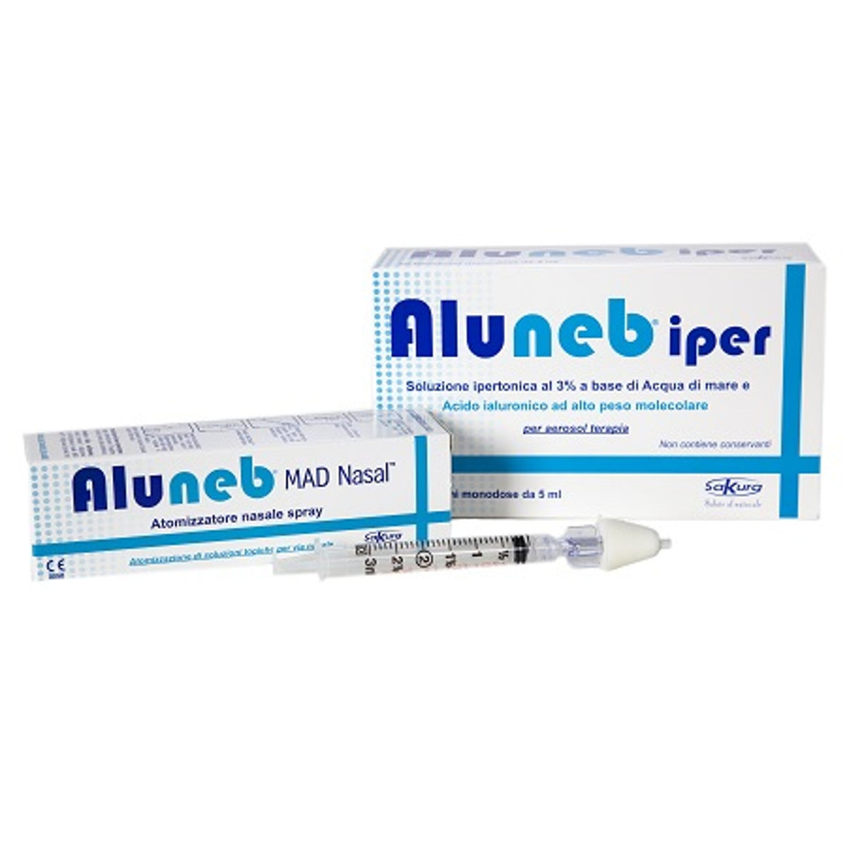 Aluneb Kit Solution Hypertonique 3% 20 Unidoses + Mad Nasalatomiseur