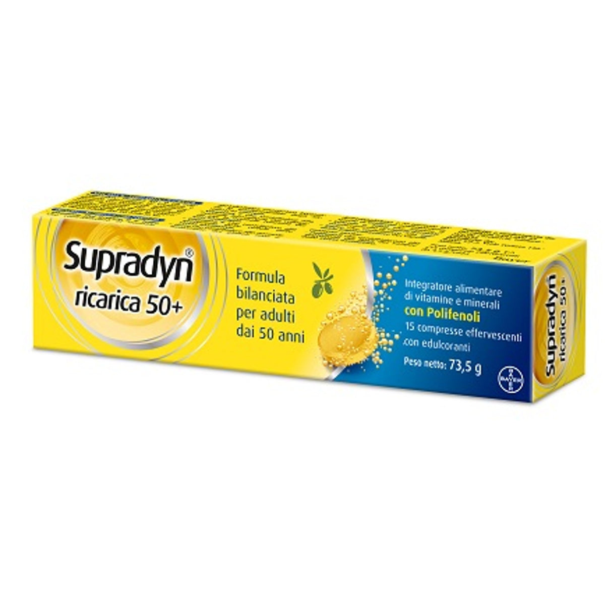 Supradyn Recharge 50+ 15 Effervescent Tablets