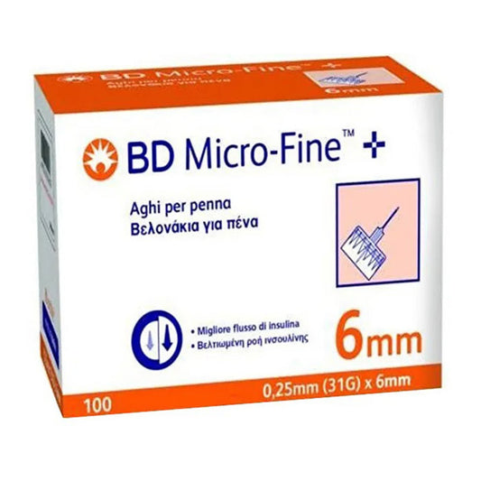 Ago Per Penna Da Insulina Bd Microfine Gauge 31 6Mm 100 Pezzi
