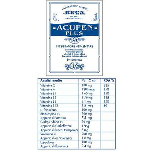 Acufen Plus 30 Compresse