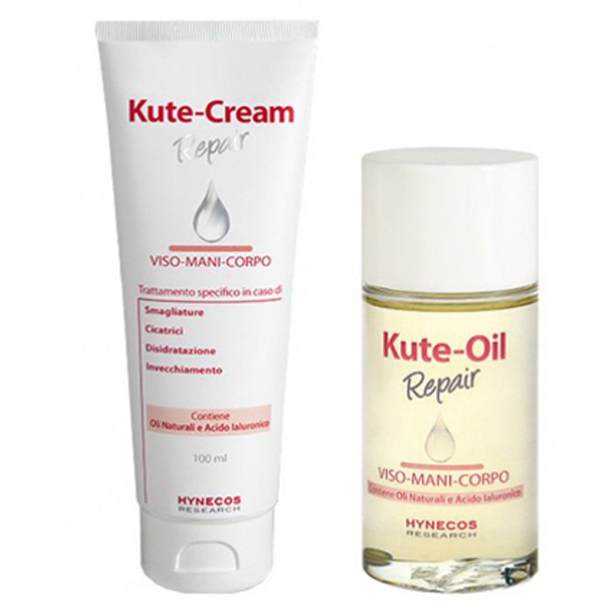 Kute Oil Repair 60ml + Kute Cream Repair 100ml Duo