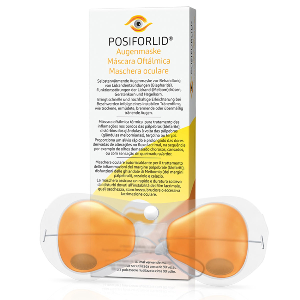 Posiforlid 1 Masque pour les yeux pour le traitement thermique de la blépharite et du dysfonctionnement des glandes de Meibomius