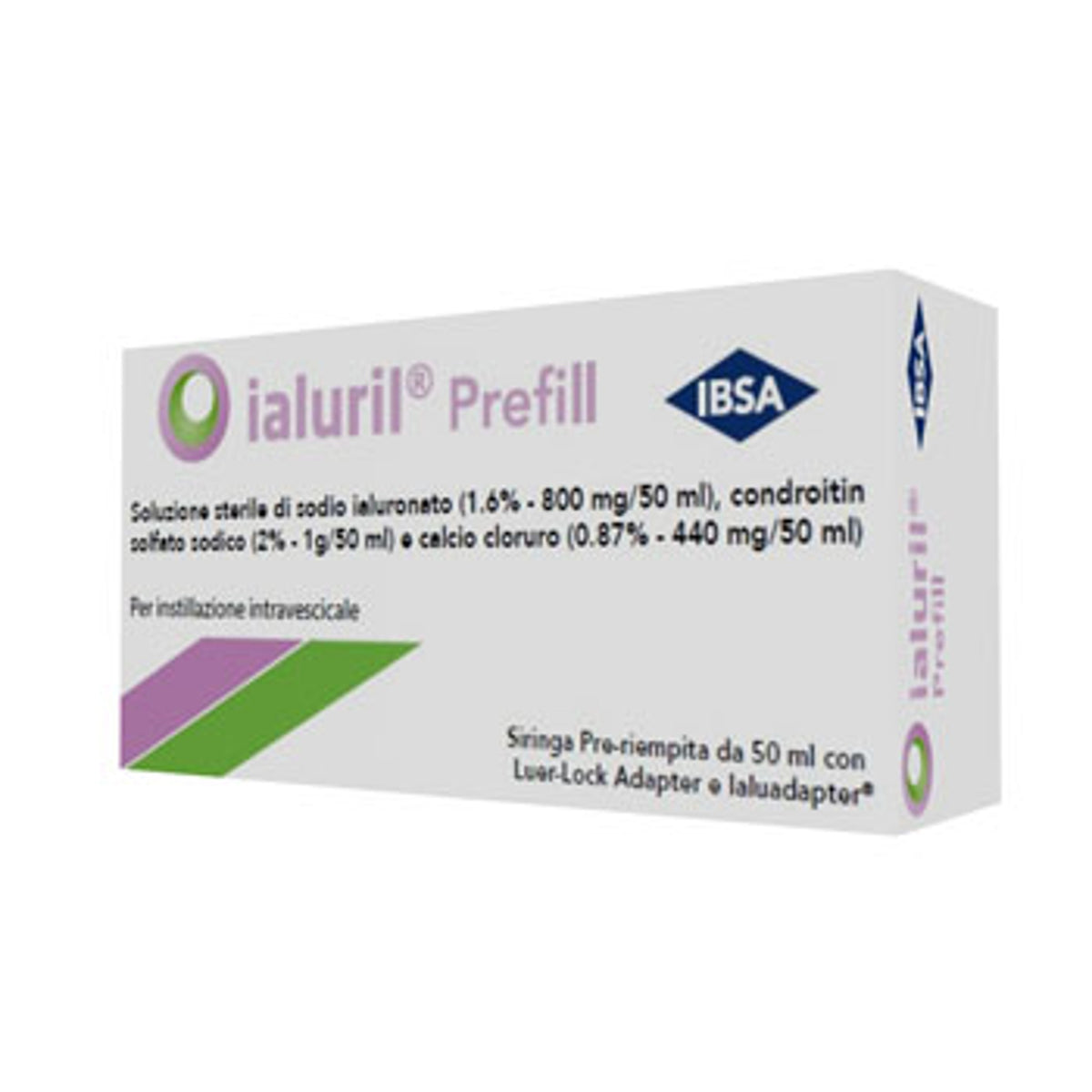 Ialuril Prefill, siringa intravescicale preriempita 50 ml