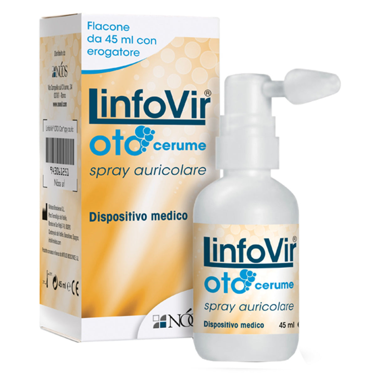 Linfovir Oto Cérumen Spray Auriculaire 45 ml