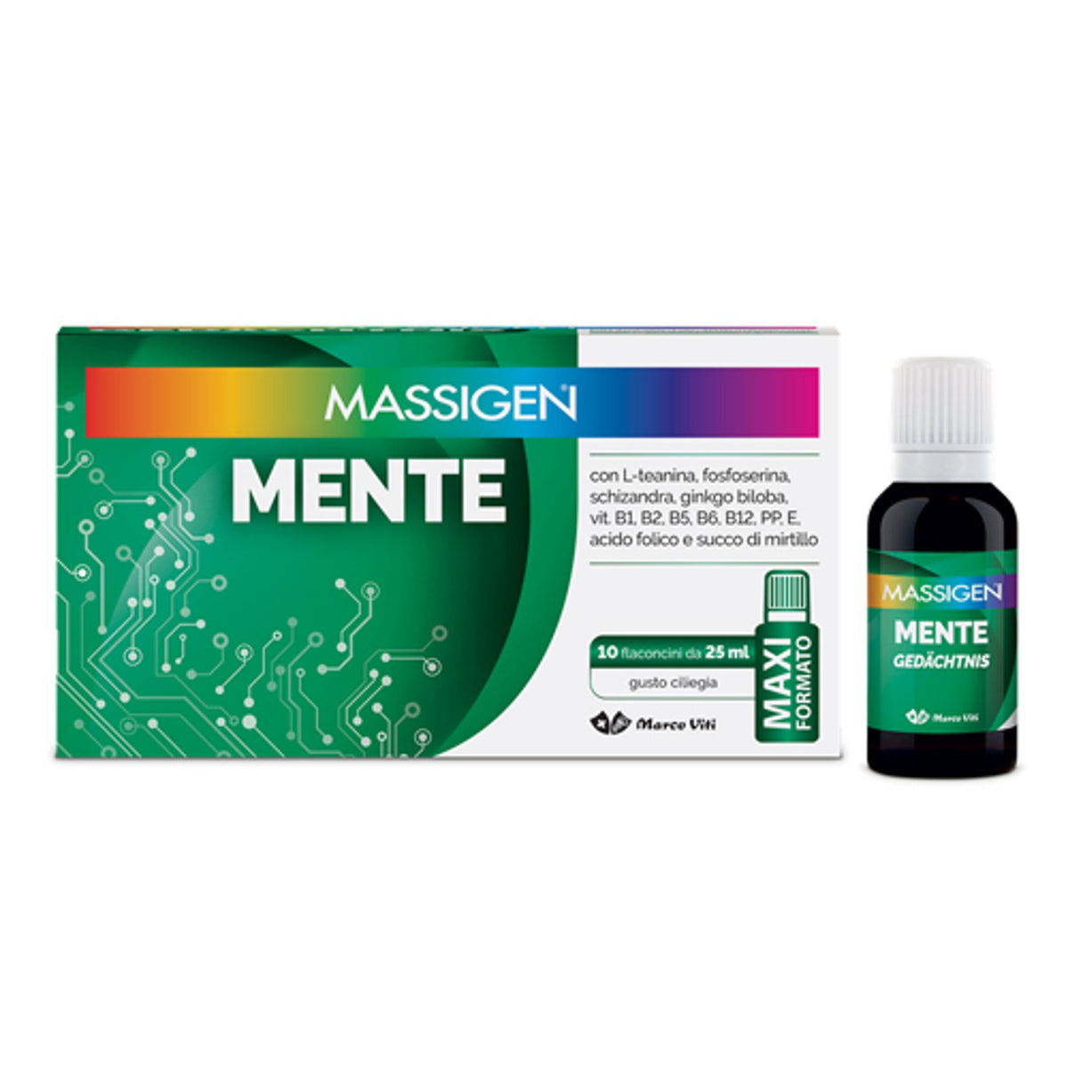 Massigen Mente 10 Flacons De 25 Ml