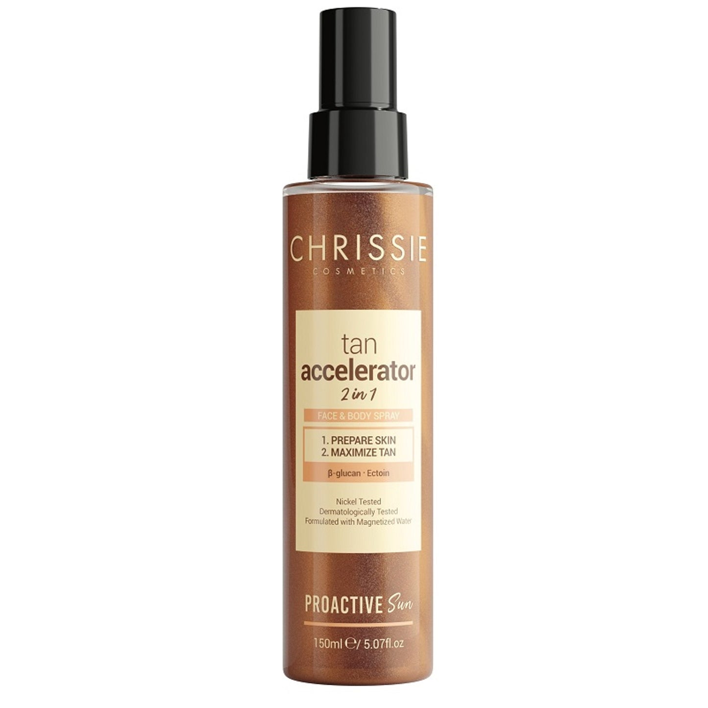 Chrissie Proactive Sun Tan Accelerator 2 In 1 Face & Body 150 Ml