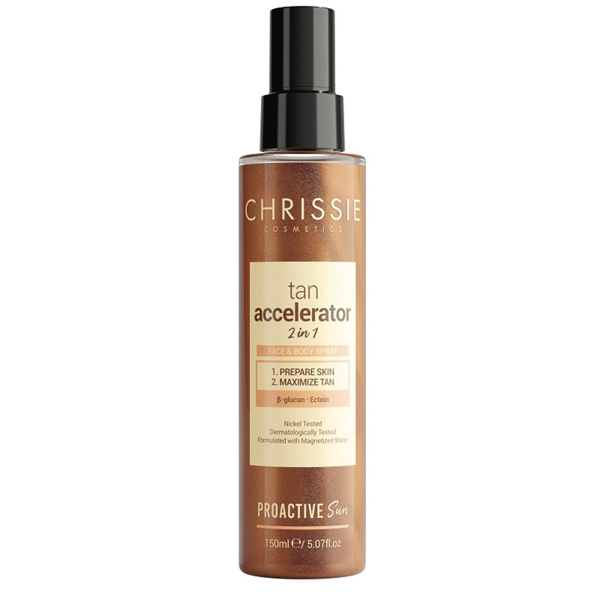 Chrissie Proactive Accélérateur de Bronzage 2 en 1 Visage & Corps 150 ml