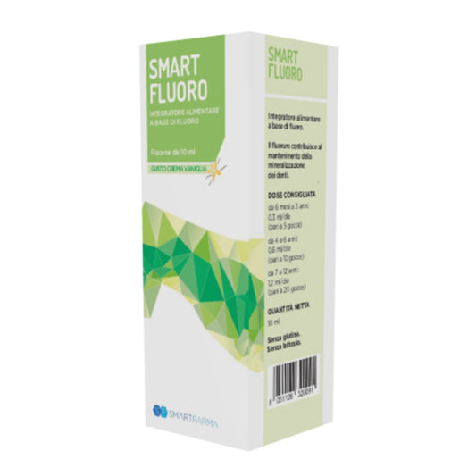 Smart Fluoro Gocce 10 Ml Gusto Crema Vaniglia