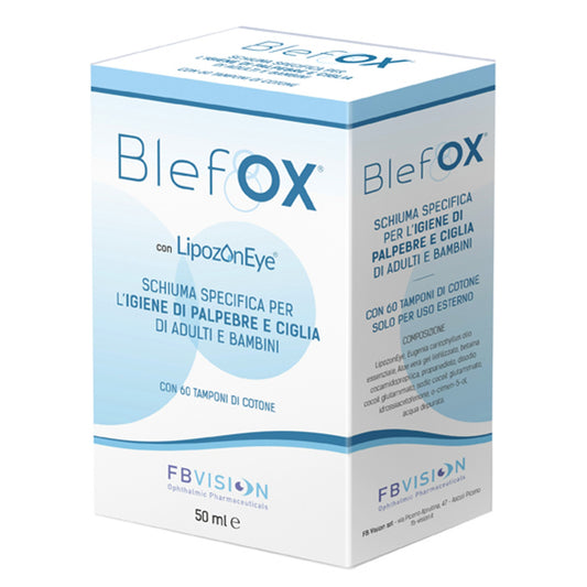 Blefox Schiuma Specifica Per Igiene Palpebre E Ciglia 50 Mlcon Erogatore + 60 Dischetti