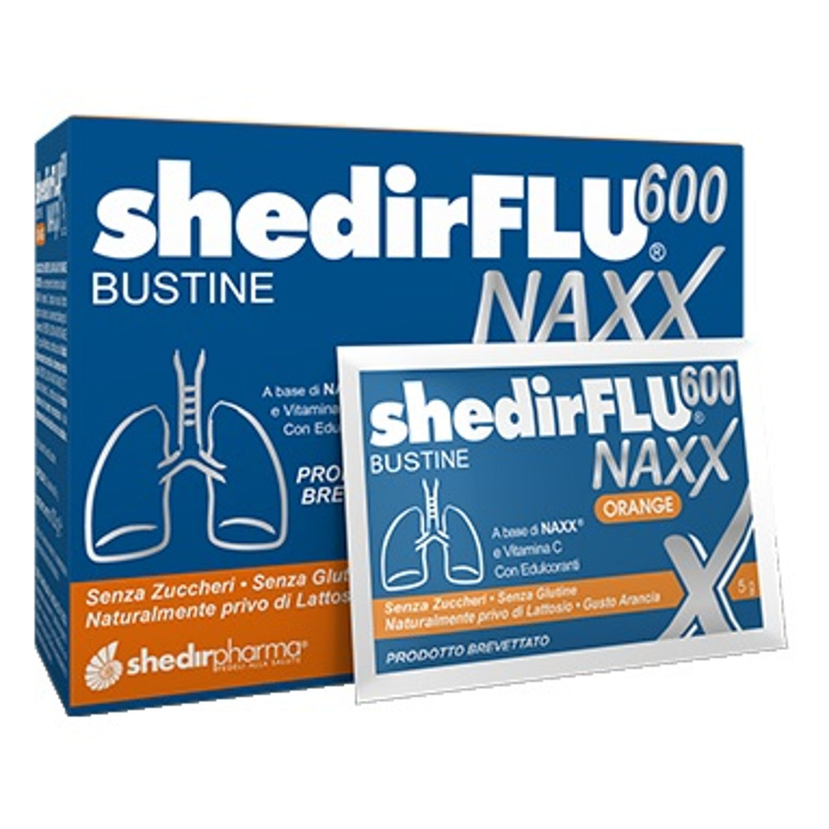 Shedirflu 600 Naxx Orange Sugar-Free 20 Sachets