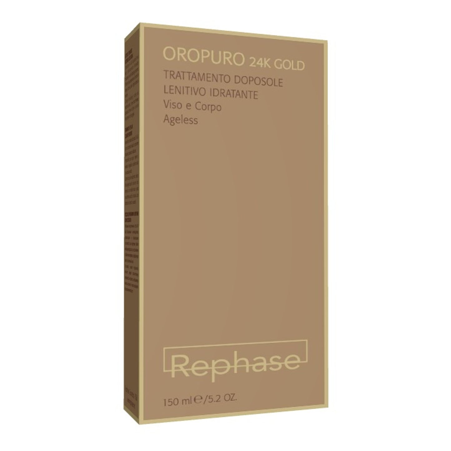 Rephase Oropuro 24K Gold Hydrogel Doposole Solare Lenitivo Idratante 150 Ml