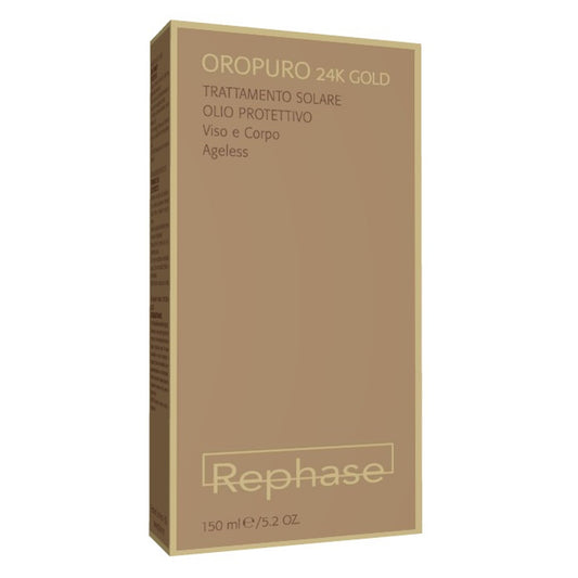 Rephase Oropuro 24K Gold Olio Protettivo Solare Viso E Corpo150 Ml