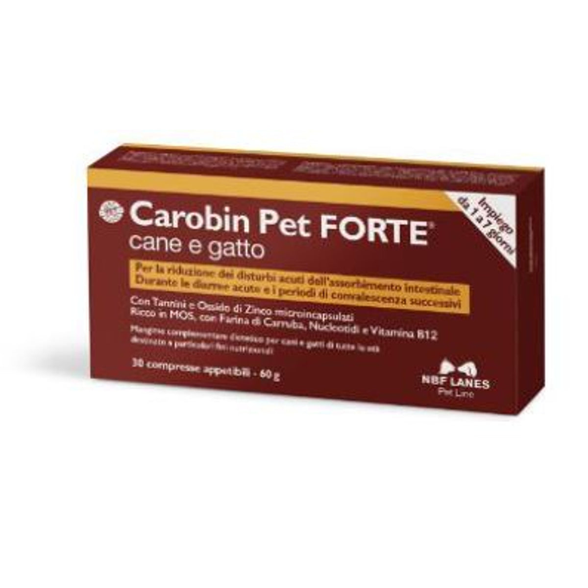 Carobin Pet Forte 30 Comprimés