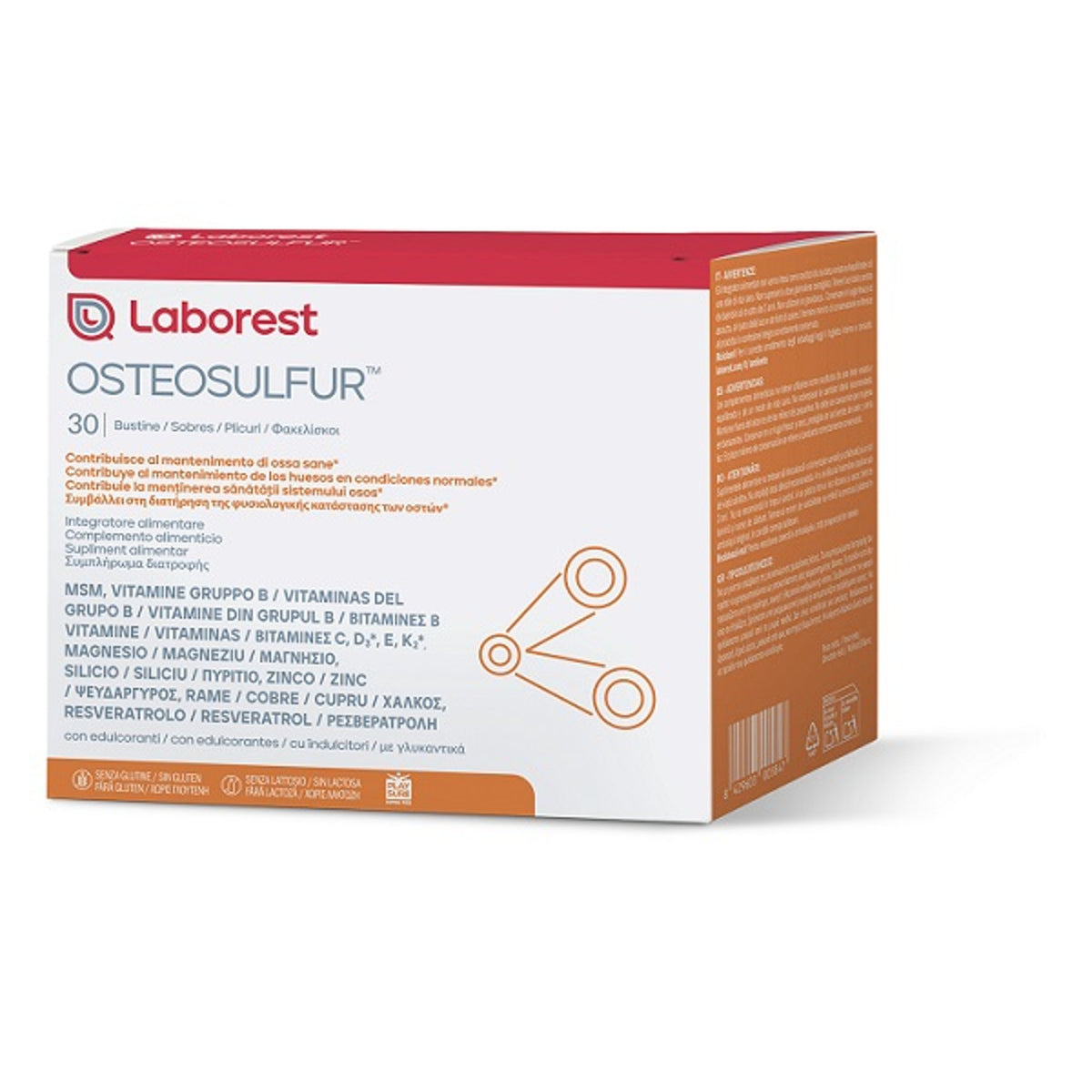 Osteosulfur 30 sachets Sans gluten Sans lactose