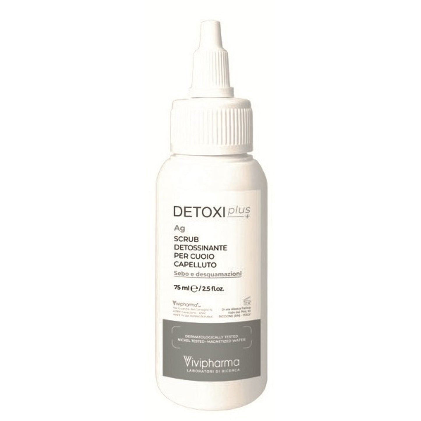 Detoxi Plus Ag Scrub Detossinante Per Cuoio Capelluto Cute Sebo E Desquamazioni 75 Ml