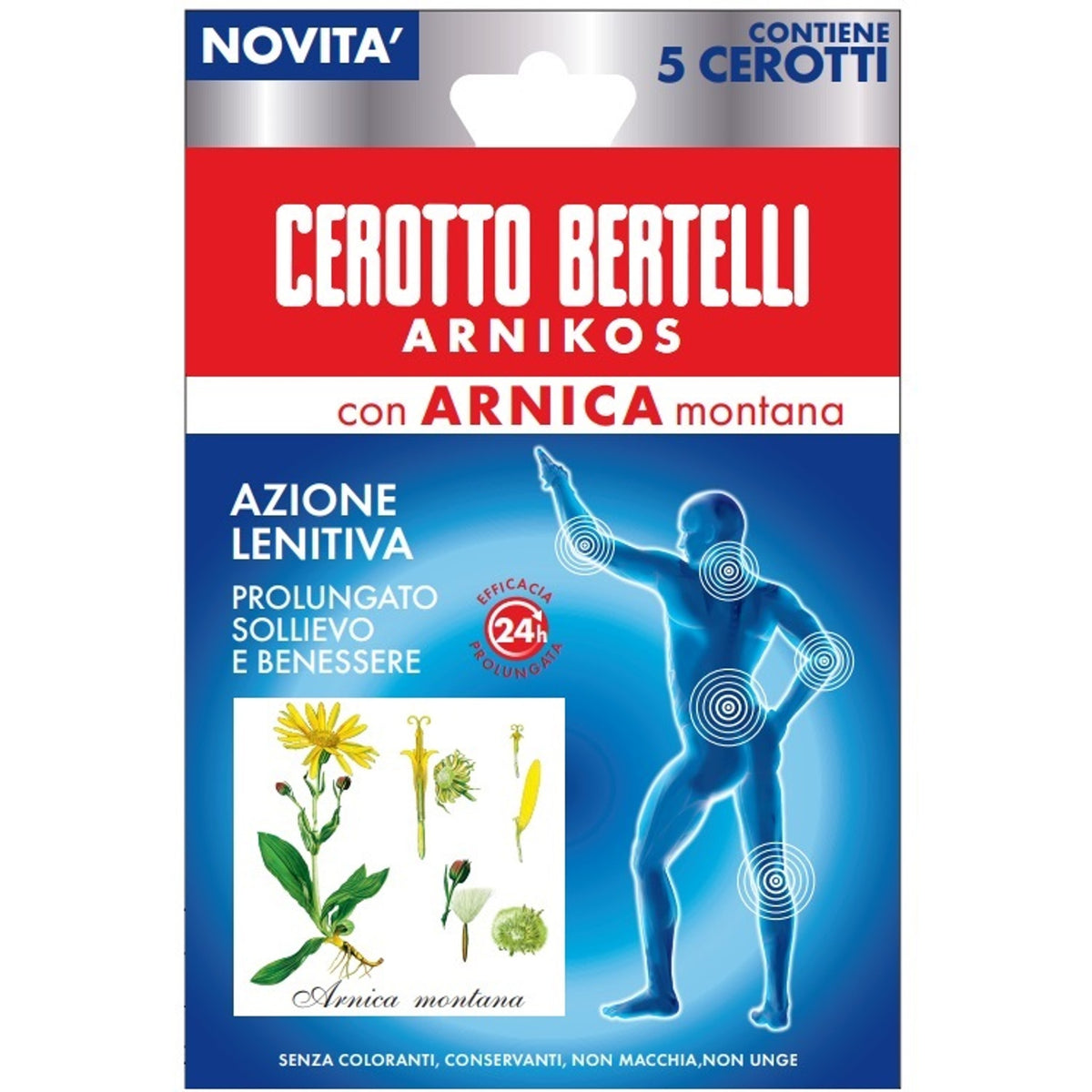 Bertelli Arnikos Plaster with Arnica Montana 5 Pieces