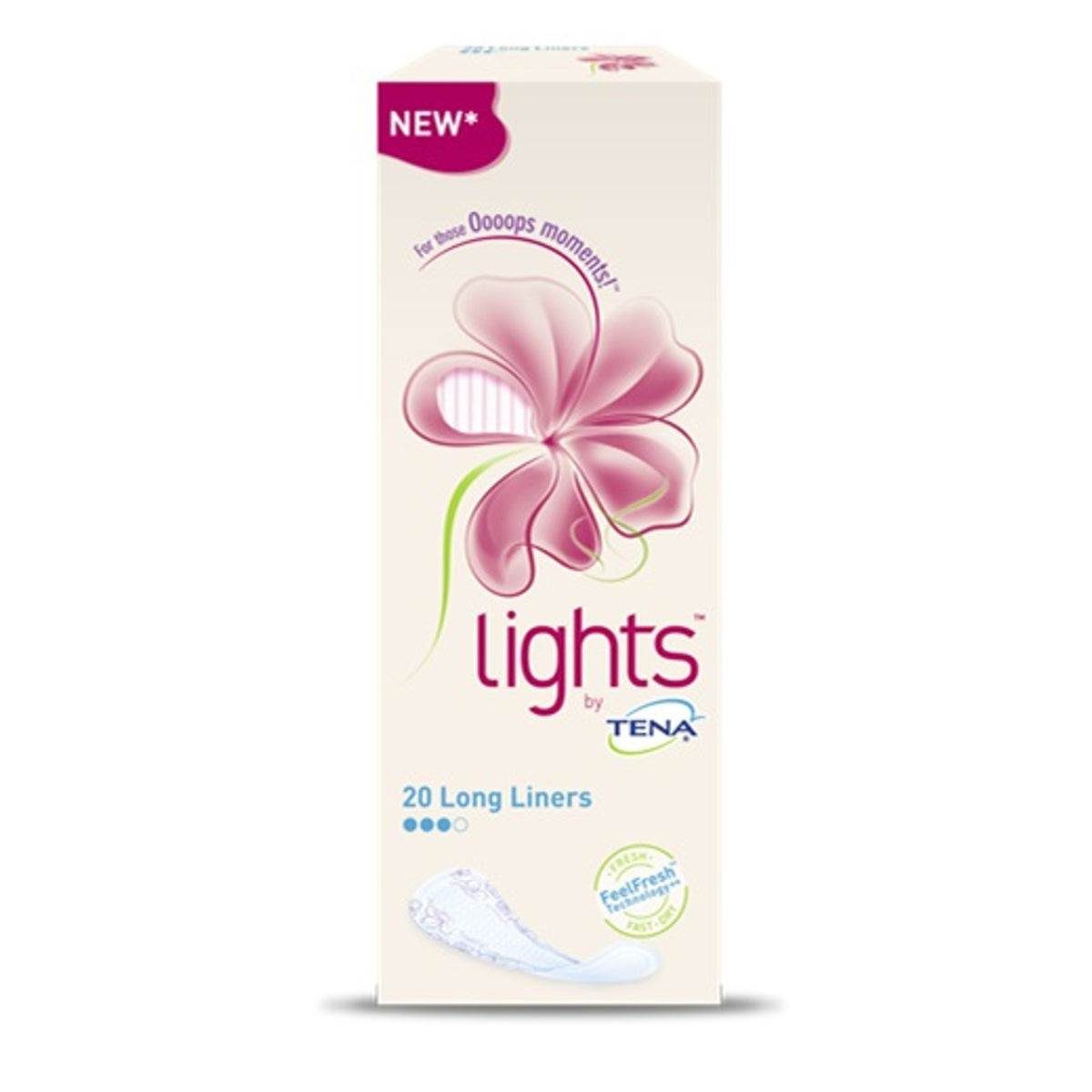 Protège-Slips Incontinence Fuites Urinaires Légères Lights By Tena Long 20 Unités