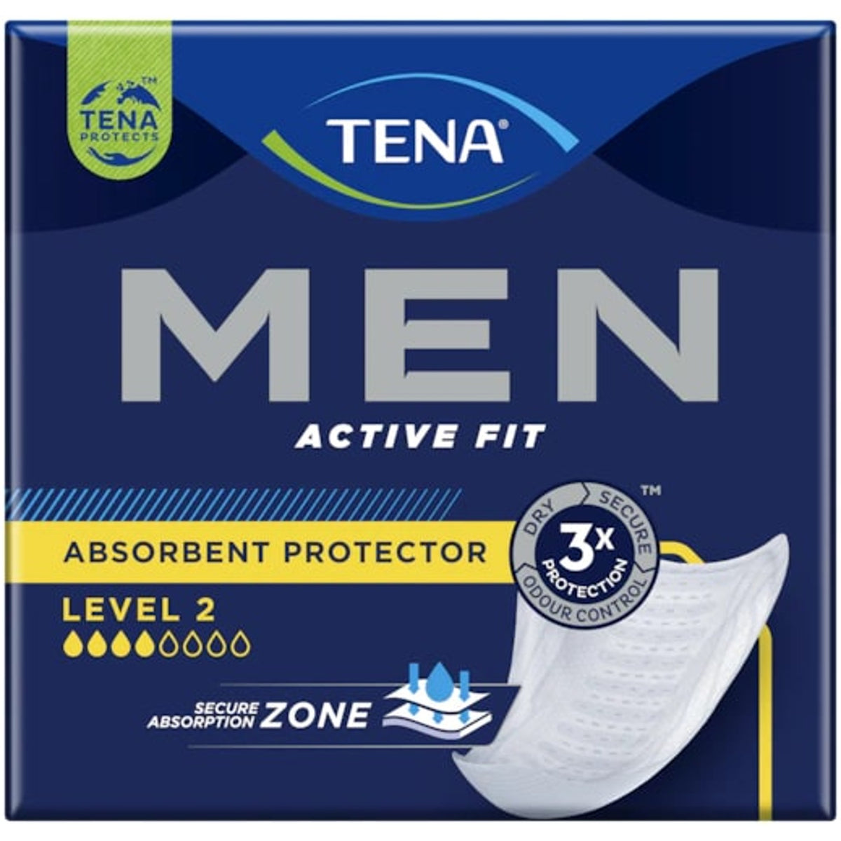 Tena Men Level 2 Couches Anatomiques 10 Pièces