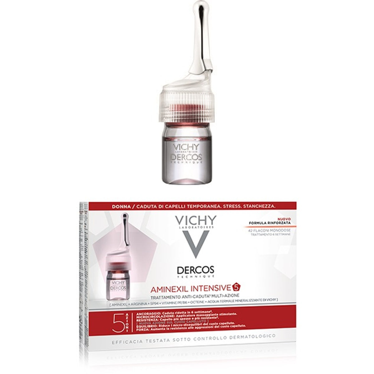 Dercos Aminexil Clinical 5 Donna, 42 fiale anticaduta