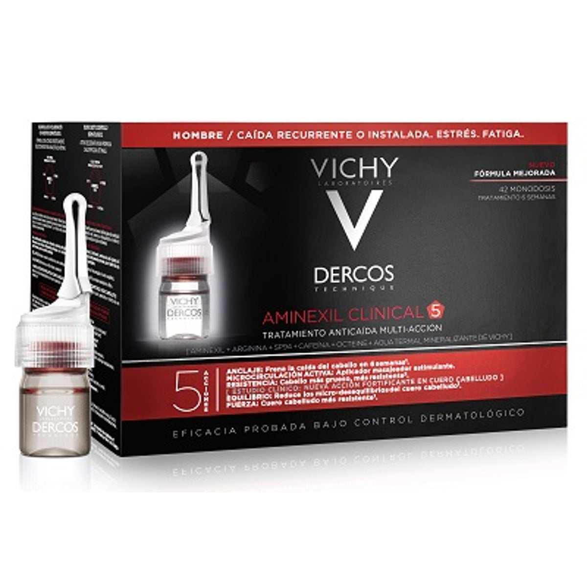 Dercos Aminexil Clinical 5 Uomo, 42 fiale anticaduta