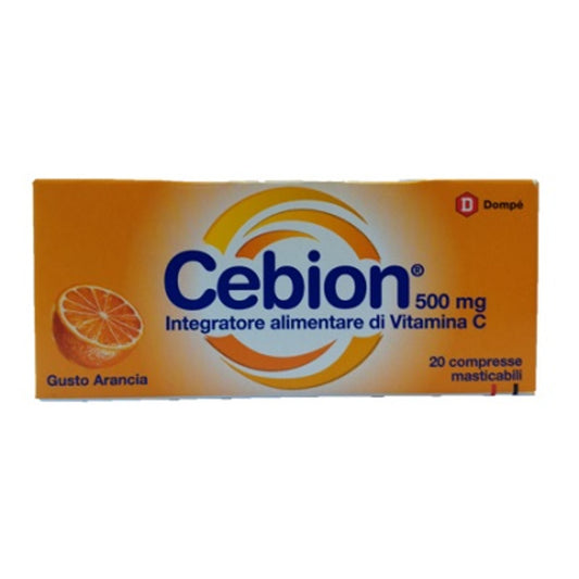 Cebion Masticabile Arancia Vitamina C 500 Mg 20 Compresse