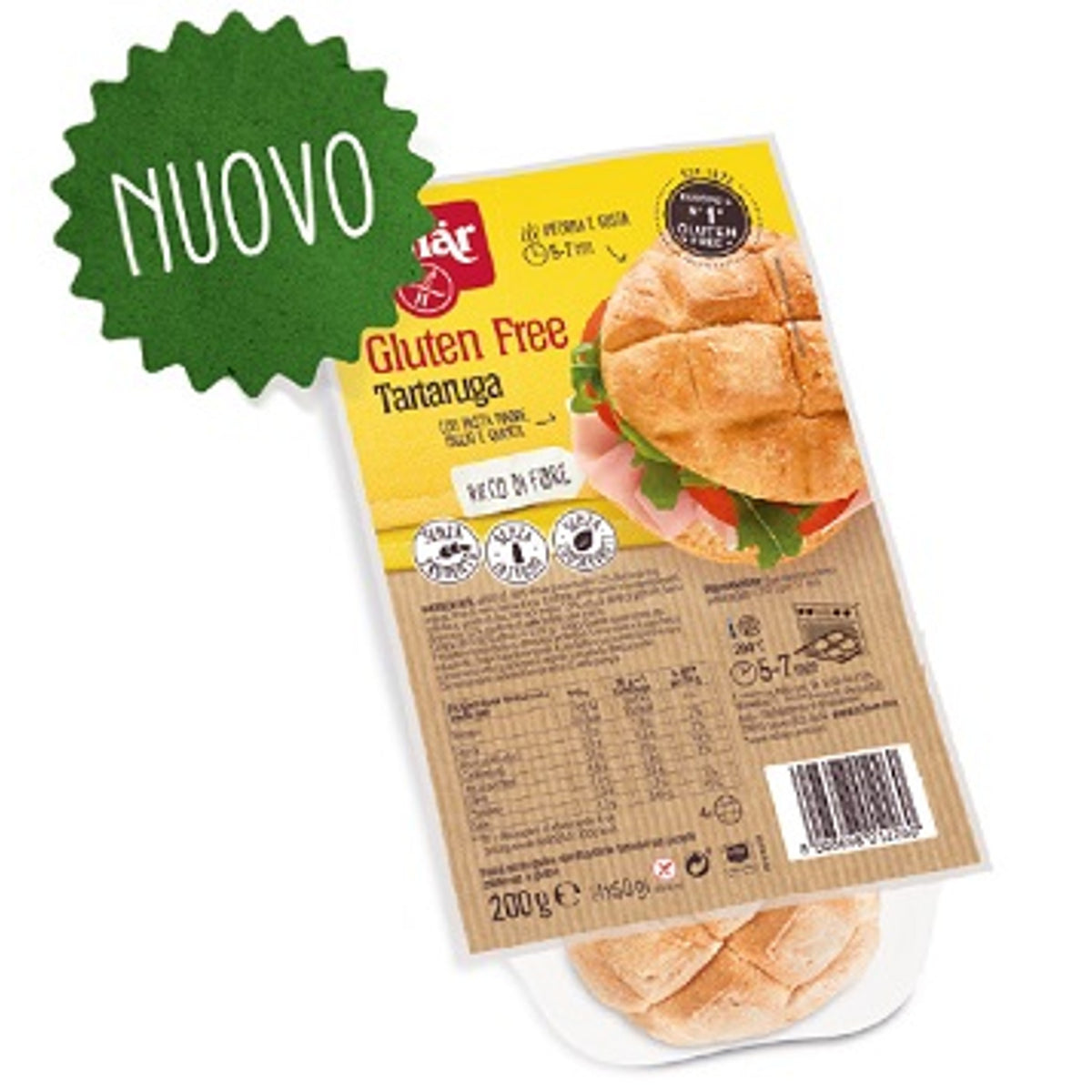 Schar Tartaruga Pane Senza Lattosio 200 G