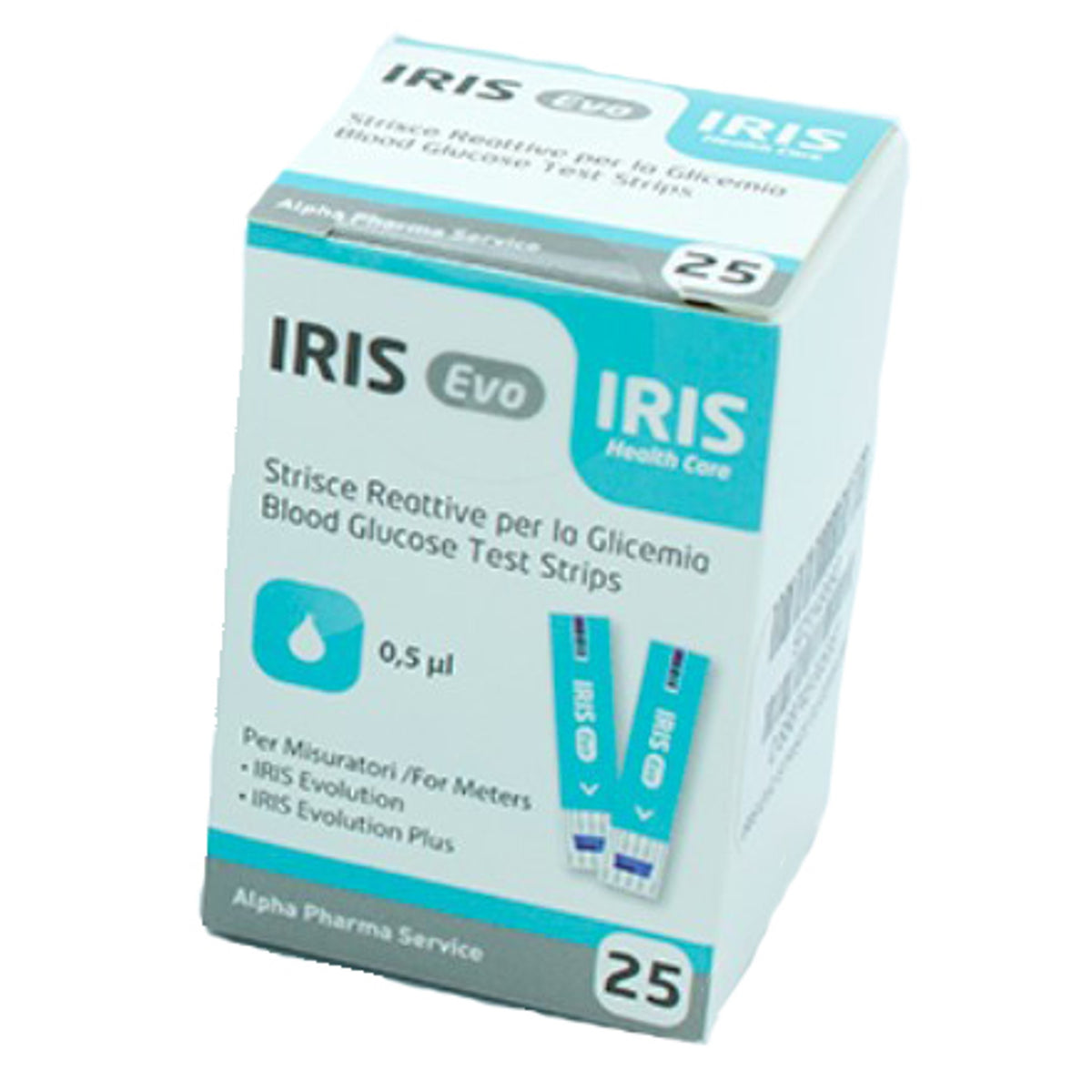 Strisce Misurazione Glicemia Irix Evo 25 Pezzi