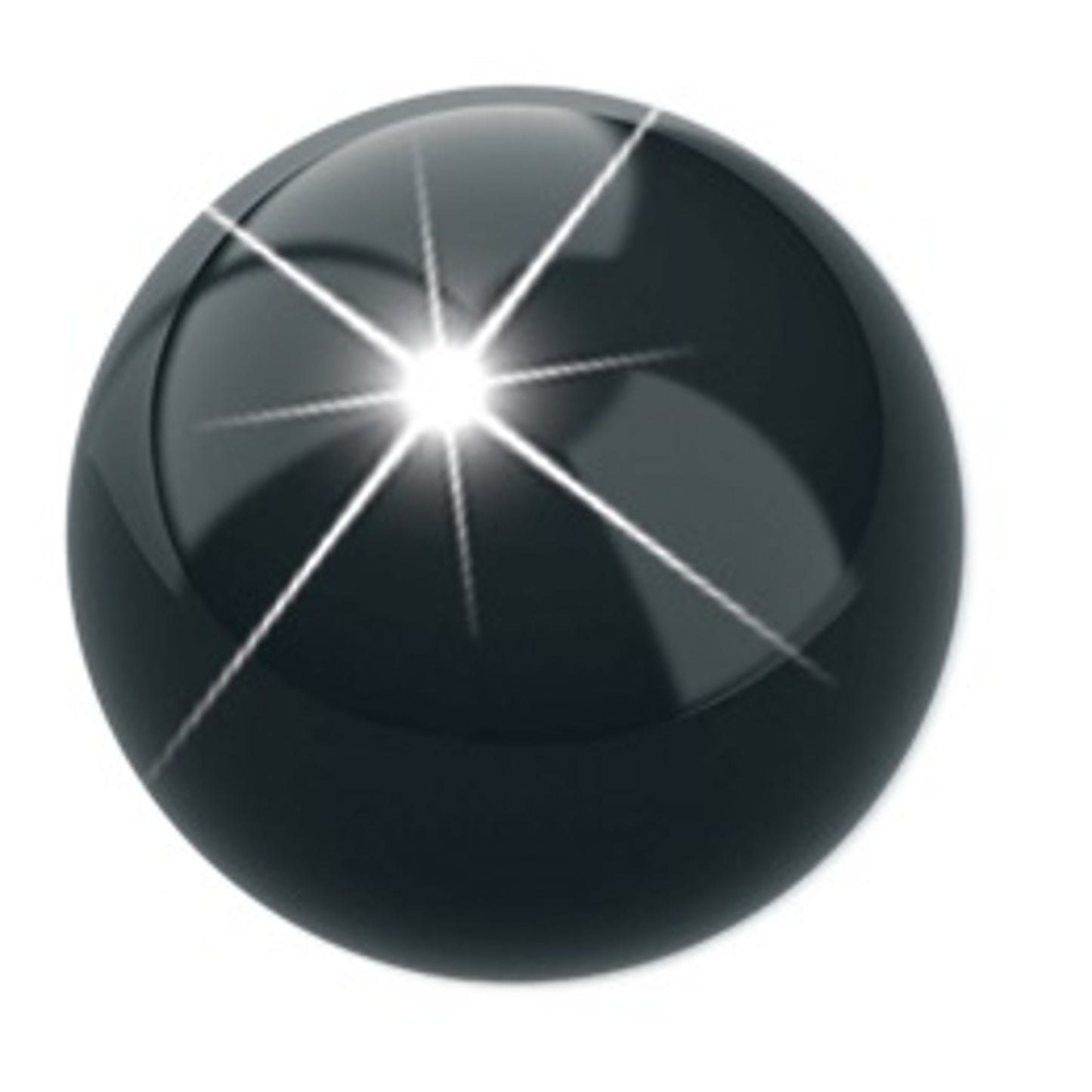 Pre Orecchino Pallina Nera 4Mm