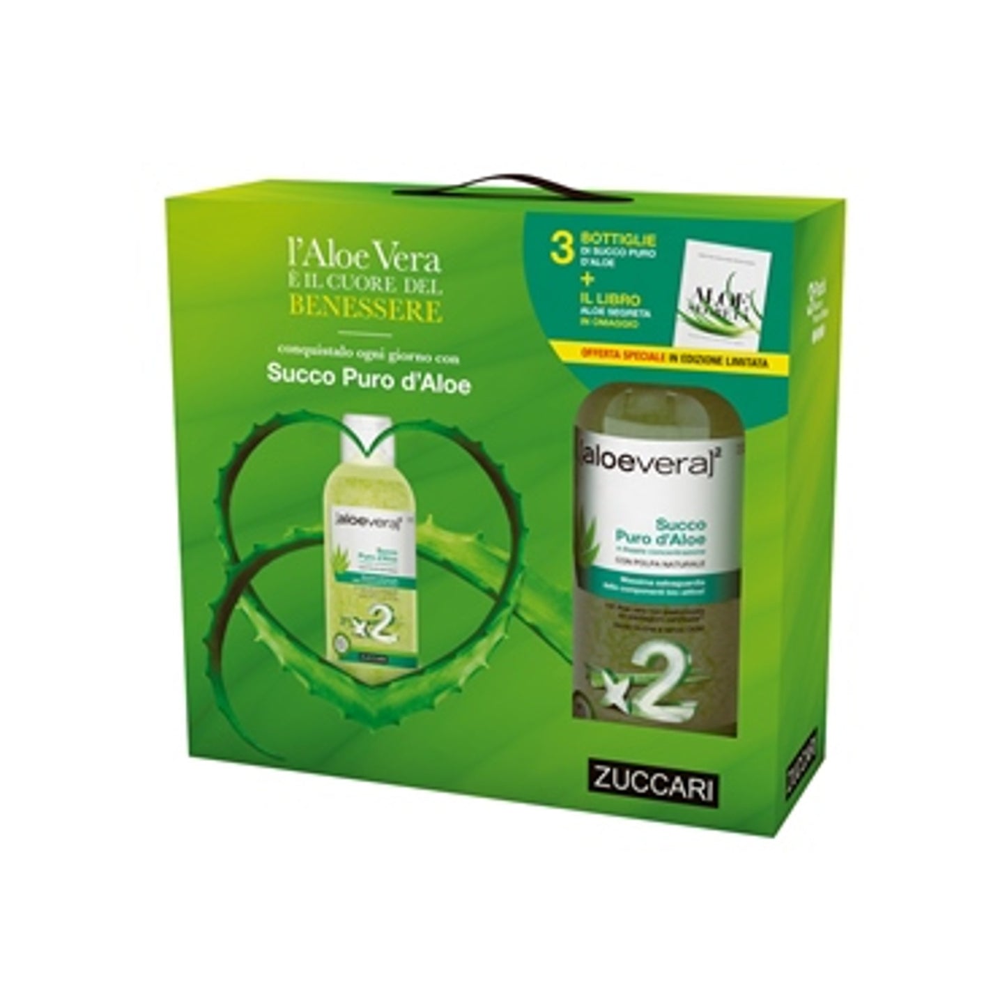 Aloevera2 Succo Puro Aloe 3 Pezzi Da 1 Litro