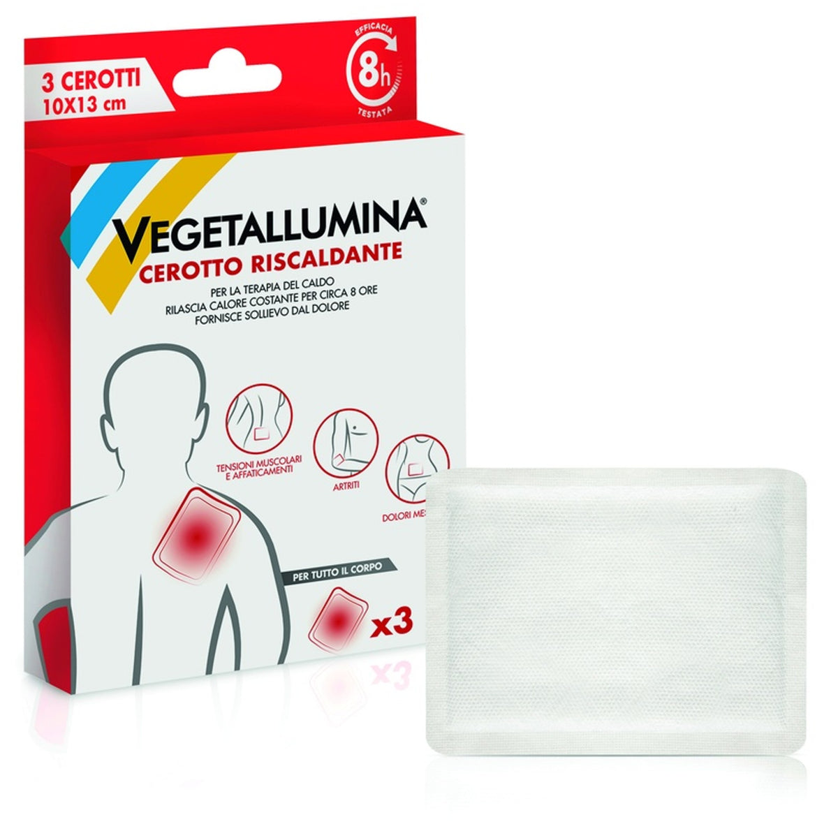 Vegetallumina Warming Patch 10x13 cm 3 Pieces