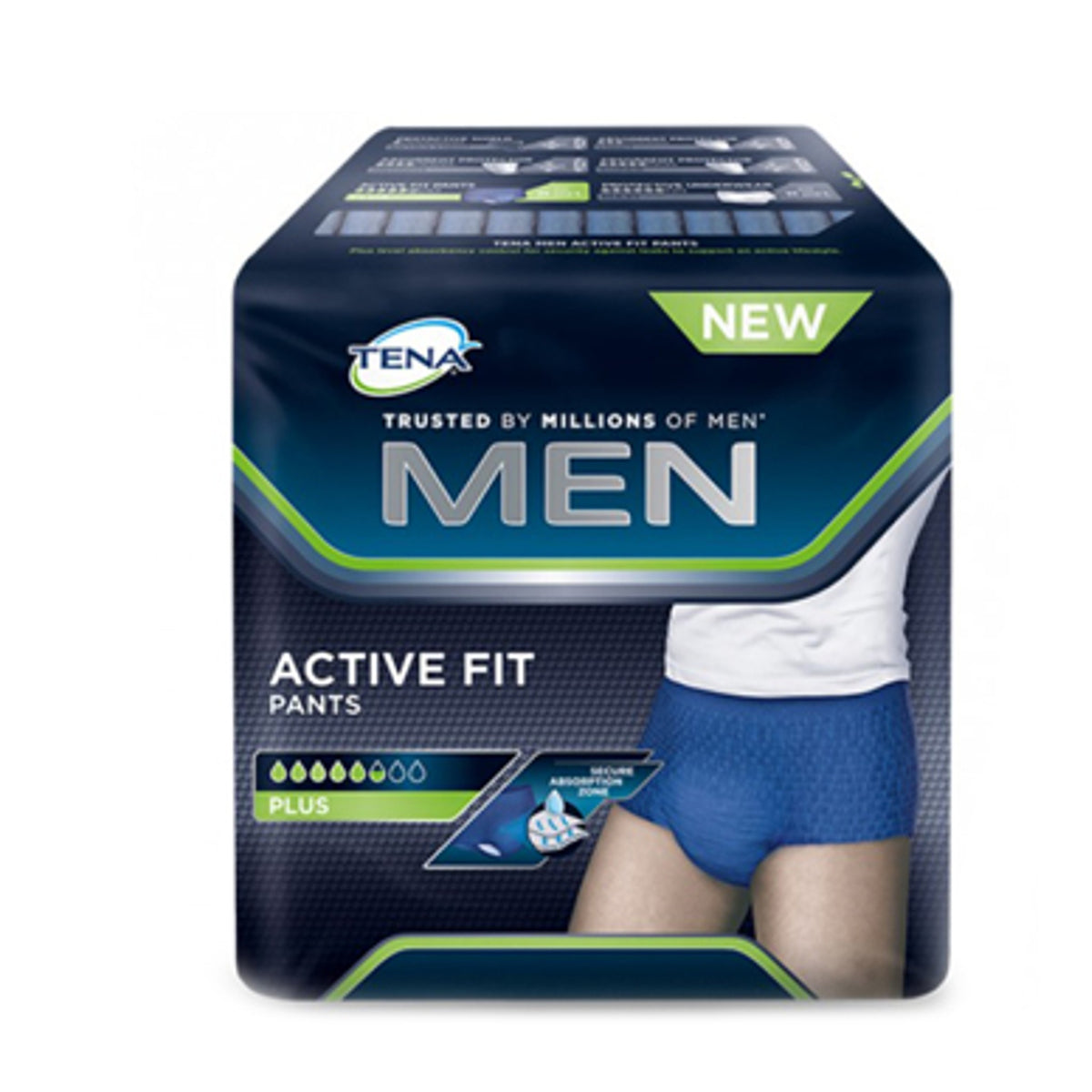 Slip absorbants Tena Men Pants Active Fit L 8 Pièces