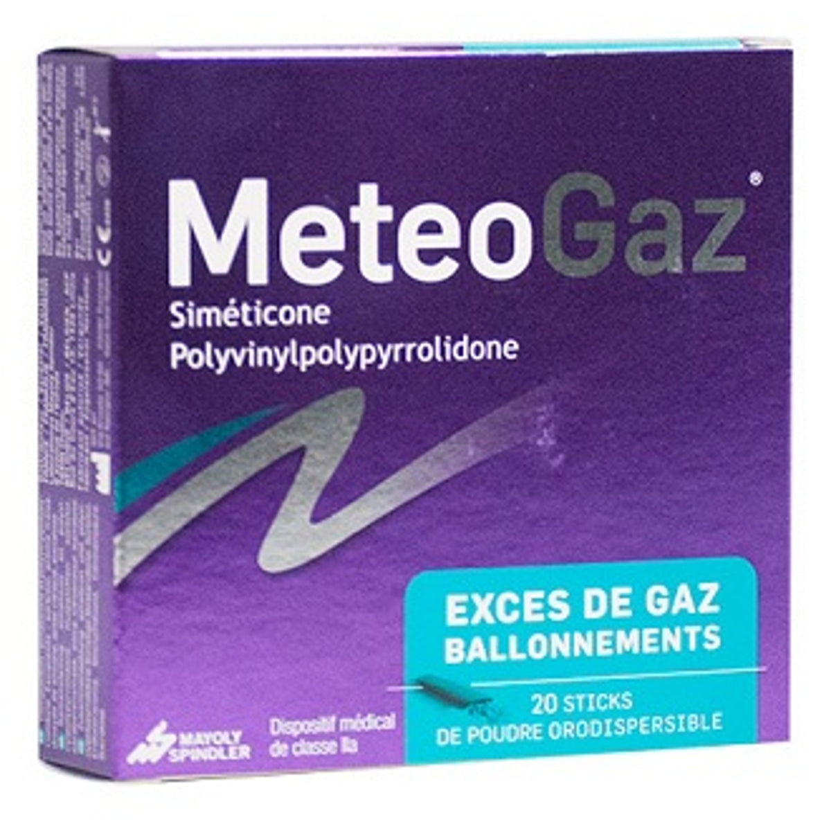 Meteogas Antimeteorism Powder 20 Oral Soluble Sticks