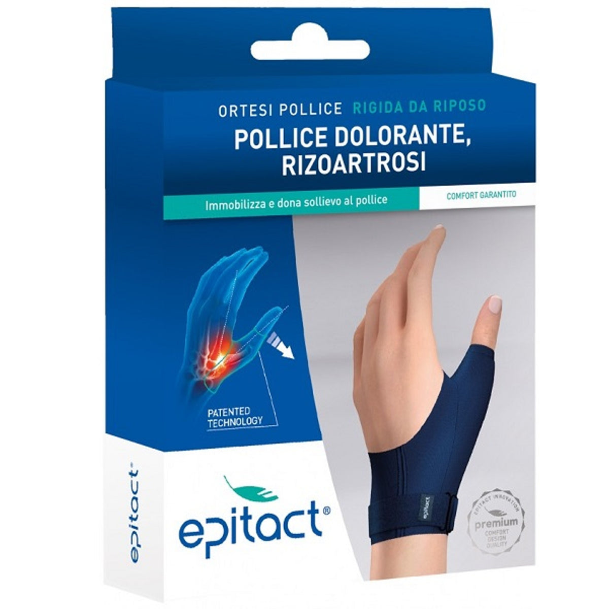 Epitact Rigid Thumb Rest Brace Left Large