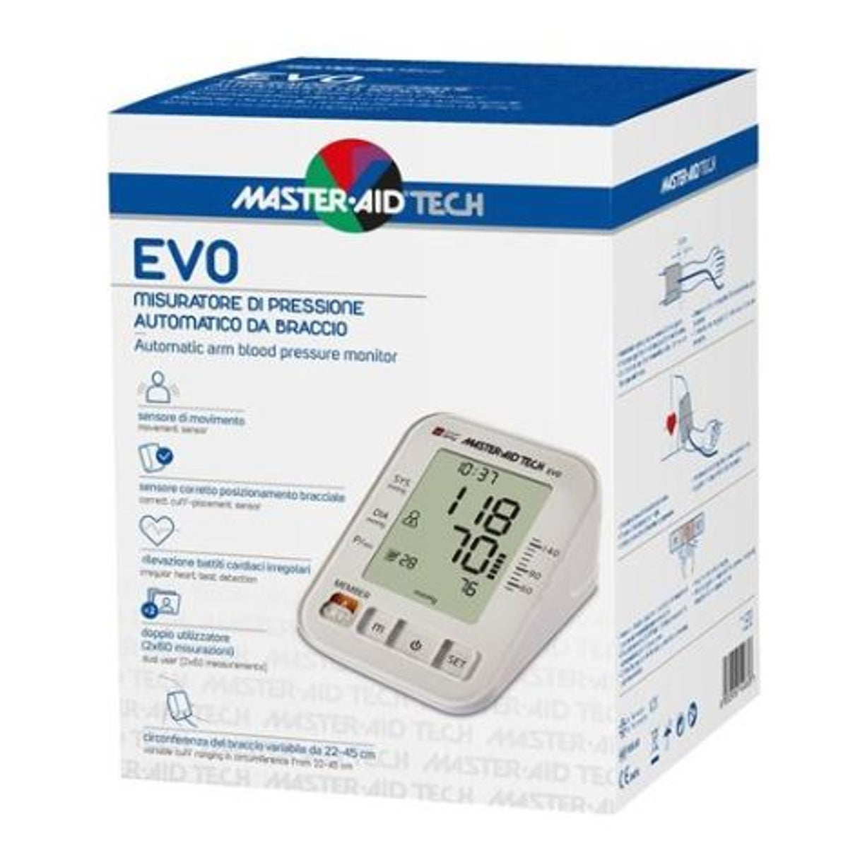 Master-Aid Tech Evo misuratore di pressione da braccio