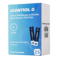 Strisce Misurazione Glicemia Icontrol G 25 Pezzi