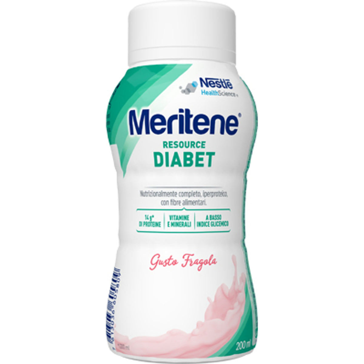 Meritene Clinical Dbt Fraise 200 ml avec sucres et édulcorants Sans gluten