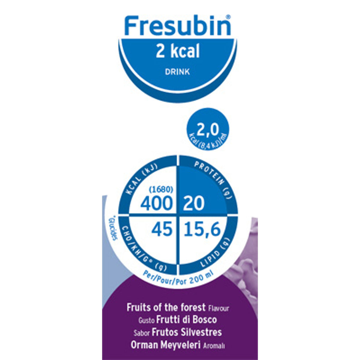 Fresubin 2 Kcal Drink Frutti Di Bosco 4 X 200 Ml