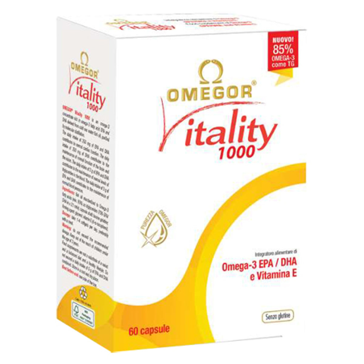 Omegor Vitality 1000 60 Capsules Molles